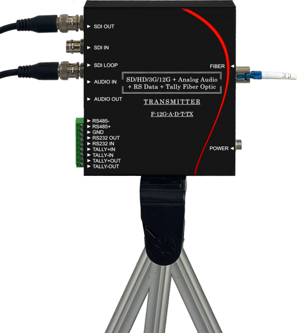 Thor Bi Directional SD HD 3G 12G  SDI+ Analog Audio + RS232, 485, 422 Data + Tally Fiber Optic Transceivers - Image 5