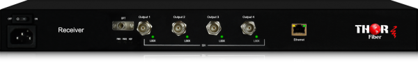 Thor 4 Ch SD/HD 3G-SDI with Gigabit Ethernet Over Single Fiber -19" rack Mounatable - Image 2