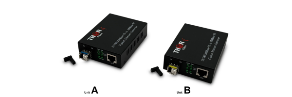 Thor 10/100/1000Mbps  Fast and Gigabit Ethernet Fiber Media Converter WITH SFP - Image 2