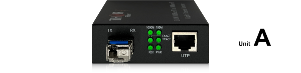 Thor 10/100/1000Mbps  Fast and Gigabit Ethernet Fiber Media Converter WITH SFP - Image 4