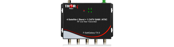 Thor 4 x Satellite L-Band LNB's + 1 CATV QAM / ATSC  RF over 1 fiber Transmitter F-SattGalaxy-TXRX-5 MDU Distribusion Solution - Image 2
