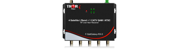 Thor 4 x Satellite L-Band LNB's + 1 CATV QAM / ATSC  RF over 1 fiber Transmitter F-SattGalaxy-TXRX-5 MDU Distribusion Solution - Image 3